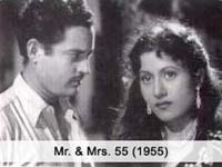 Madhubala with Gurudat in Mr and Mrs 55