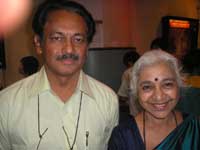 Girish Kasaravalli and Rameshwari varma at the Singapore film festival