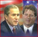 George Dubya Bush and Al Gore