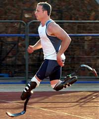 The Leg less sprinter
