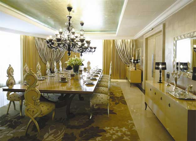 View of dining hall in The Signature Residence apartment