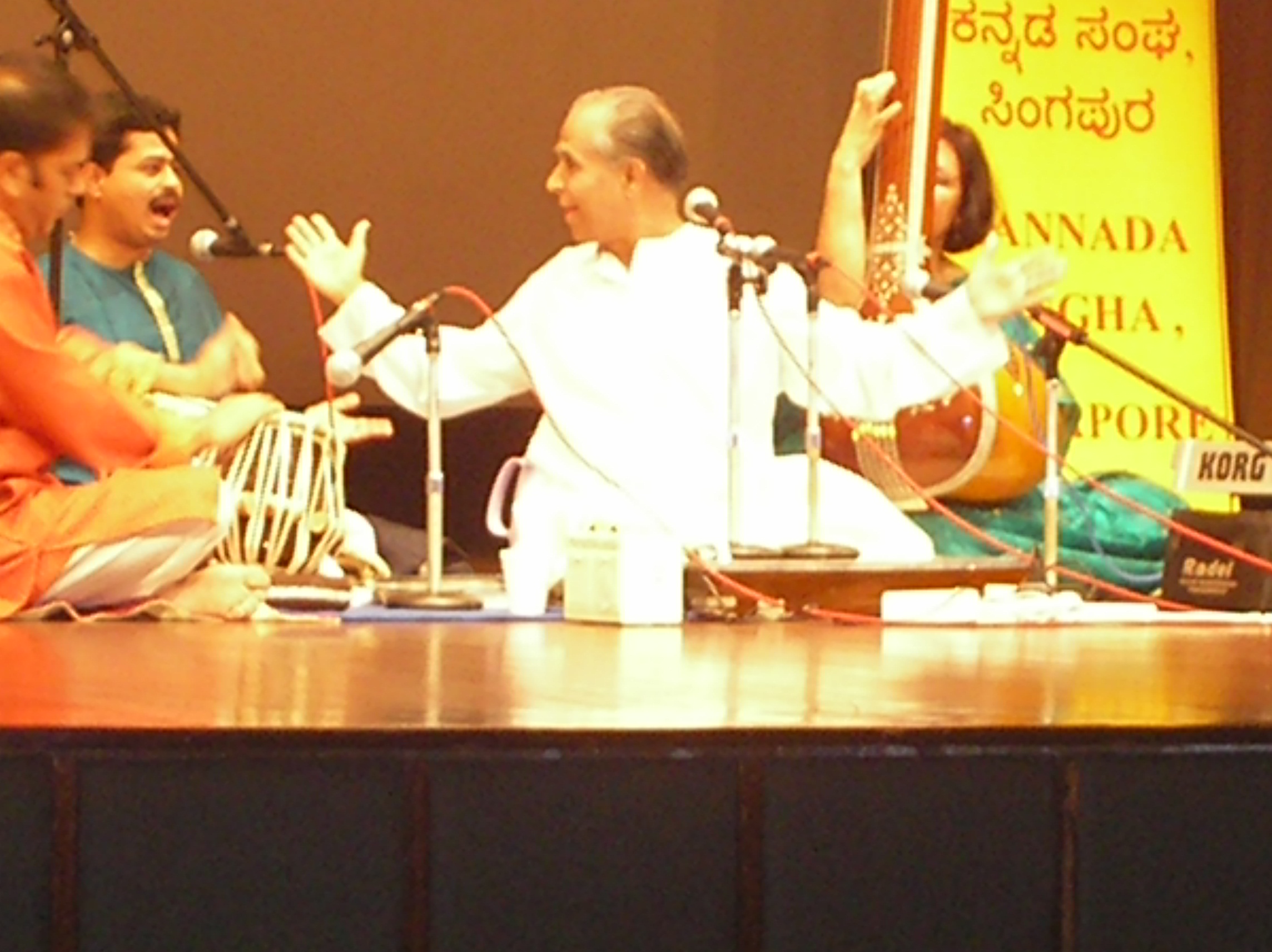 Pt Madhava gudi adn team performing