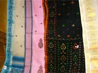 Handwoven fabric exibition in Bangalore