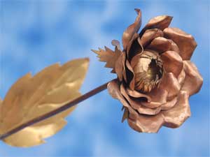 Metal flowers exhibition from Aug 9 to 18