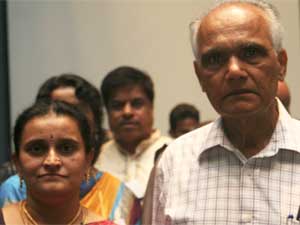 Trivani Srinivasrao with S.L. Bhairappa