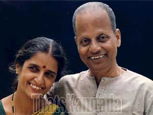 Mysore Ananthswamy with wife Shantha
