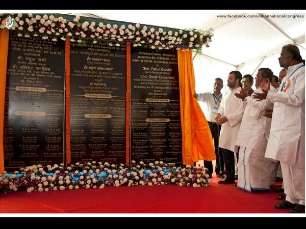 ತುಮಕೂರು-ಚಿತ್ರದುರ್ಗ ಷಟ್ಪಥ ಫಲಕ ಆನಾವರಣ