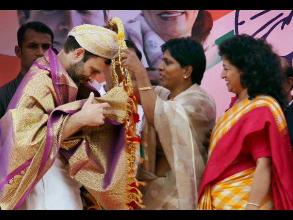 ಮಂಜುಳಾ ನಾಯ್ಡು ಅವರಿಂದ ರಾಹುಲ್ ಗೆ ಪೇಟ