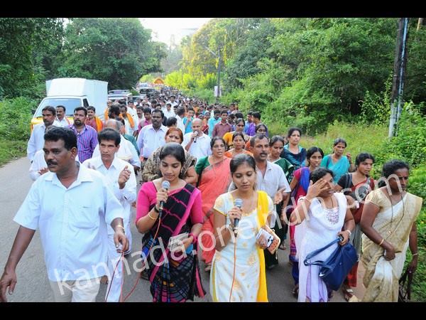 ಜನಸಾಗರದಲ್ಲಿ ಹರಿದು ಬಂದ ಪಾದಯಾತ್ರೆ