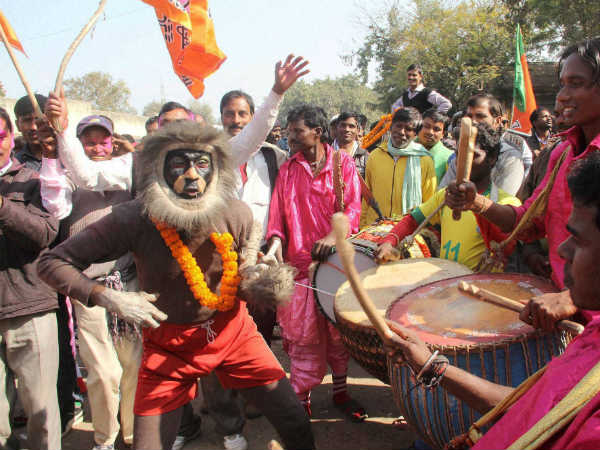 ಬಿಜೆಪಿ ಕಾರ್ಯಕರ್ತರ ಸಂಭ್ರಮ