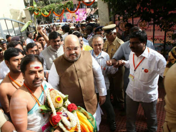 ಅಮಿತ್ ಶಾ ಸ್ವಾಗತಿಸಿದ ನಾಯಕರು