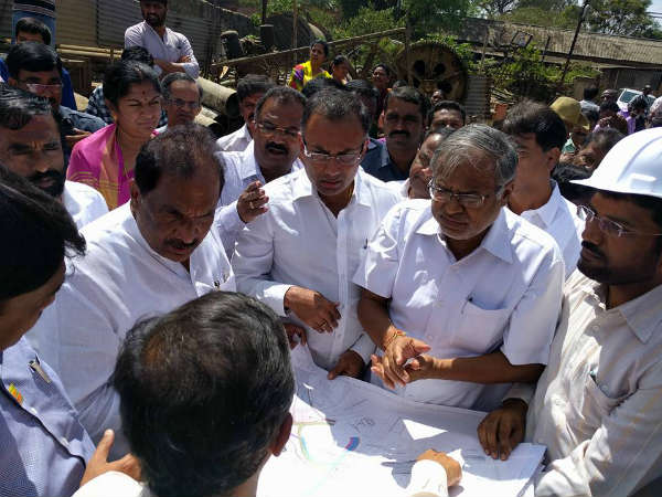 ಸಚಿವರಿಂದ ಪರಿಶೀಲನೆ