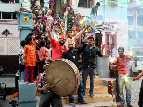 ವಾರಣಾಸಿಯಲ್ಲಿ ಸಂಭ್ರಮಾಚರಣೆ