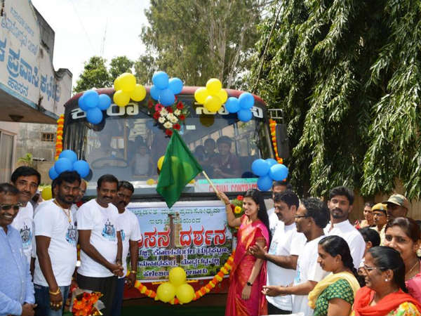 ಹಾಸನ ದರ್ಶನ ಬಸ್ಸಿಗೆ ಚಾಲನೆ