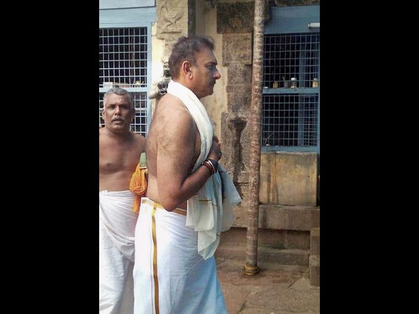 ಪರಶುರಾಮ ಸನ್ನಿಧಿಯಲ್ಲಿ ರವಿಶಾಸ್ತ್ರಿ