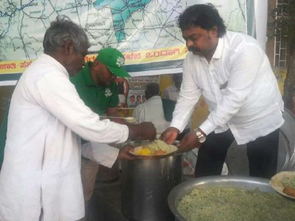 ಪ್ರತಿಭಟನಾಕಾರರಿಗೆ ಅಪ್ಪಾಜಿ ಕ್ಯಾಂಟೀನ್ ಊಟ