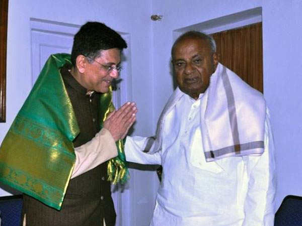 ದೇವೇಗೌಡರು ಗೊಯೇಲ್ ರನ್ನು ಭೇಟಿ ಮಾಡಿದ್ದೇಕೆ..?