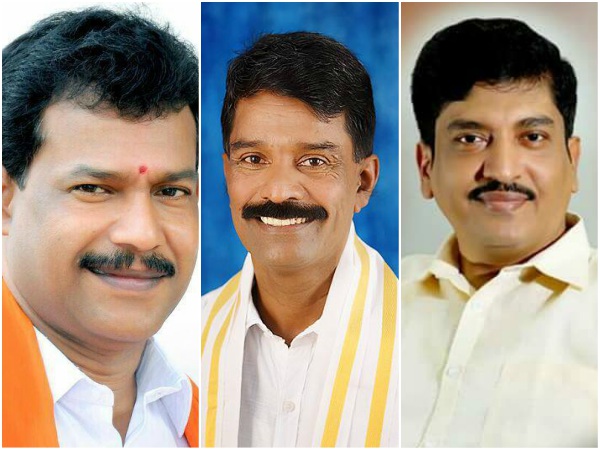 ಮಂಗಳೂರು: ಸತೀಶ್ ಕುಂಪಲ/ ಸಂತೋಷ್ ಕುಮಾರ್ ರೈ/ ರಹೀಮ್ ಉಚ್ಚಿಲ್