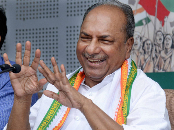 ಪ್ರತಿಕ್ರಿಯಿಸಲು ನಿರಾಕರಿಸಿದ ಎ.ಕೆ.ಆಂಟನಿ