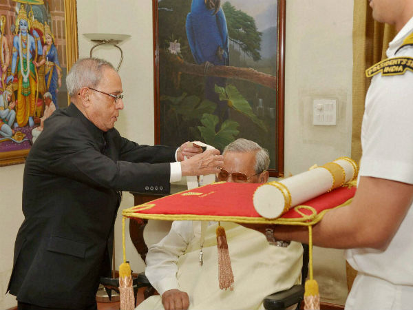 ಭಾರತ ರತ್ನ ಸ್ವೀಕರಿಸಿದ ಕ್ಷಣ