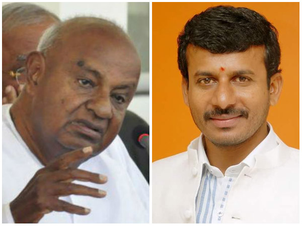 ಕುಟುಂಬದ ಹಿಂಬಾಲಕ ರಮೇಶ್ ಗೌಡ ಅವರಿಗೆ ಬಿಫಾರಂ ವಿತರಣೆ