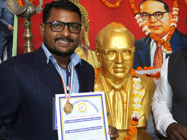 ಮಂಜುನಾಥ್ ಗೆ ರಾಷ್ಟ್ರೀಯ ಮಟ್ಟದ ಸನ್ಮಾನ