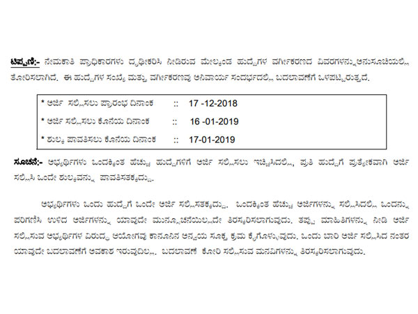 ಆನ್ಲೈನ್ ಮೂಲಕ ಮಾತ್ರ ಅರ್ಜಿ