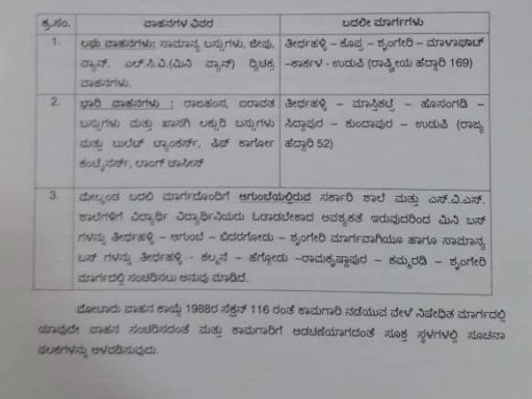 ಬದಲಿ ಮಾರ್ಗಗಳು