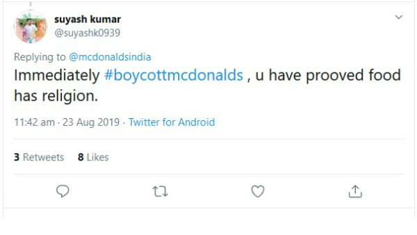 ಆಹಾರಕ್ಕೆ ಧರ್ಮವಿದೆ