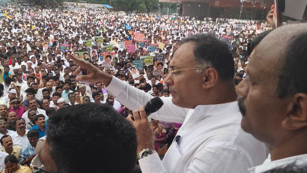 ಕಾಂಗ್ರೆಸ್ಸಿನ ಮತ್ತು ಜೆಡಿಎಸ್ಸಿನ ಮೇಲ್ಪಂಕ್ತಿಯ ಮುಖಂಡರಾರೂ ಭಾಗವಹಿಸಿರಲಿಲ್ಲ