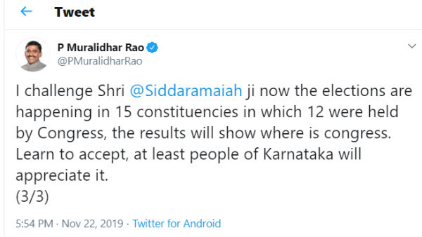 ಸಿದ್ದರಾಮಯ್ಯಗೆ ಚಾಲೆಂಜ್