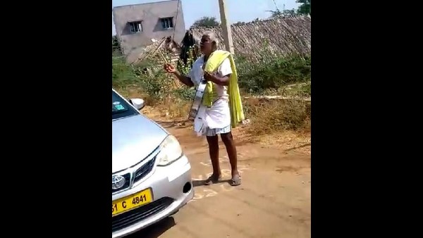 70ರ ವೃದ್ದನಿಂದ ಕೊರೊನಾ ಜಾಗೃತಿ