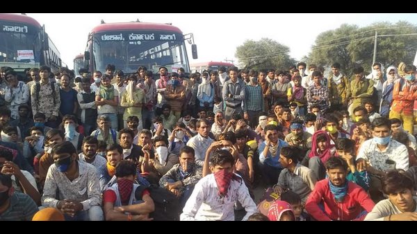 ಬೆಂಗಳೂರಿನಿಂದ ಹೊರಟಿದ್ದ 3 ಸಾವಿರಕ್ಕೂ ಹೆಚ್ಚು ಕೂಲಿ ಕಾರ್ಮಿಕರು