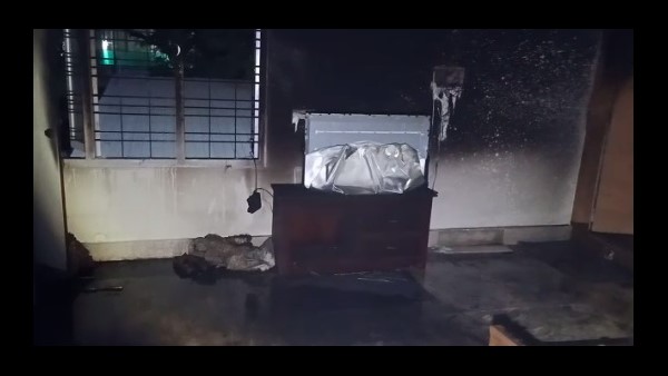 ಸಚಿವರು ಮಲಗುವ ಕೋಣೆಯಲ್ಲಿ ಕಾಣಿಸಿಕೊಂಡ ಬೆಂಕಿ