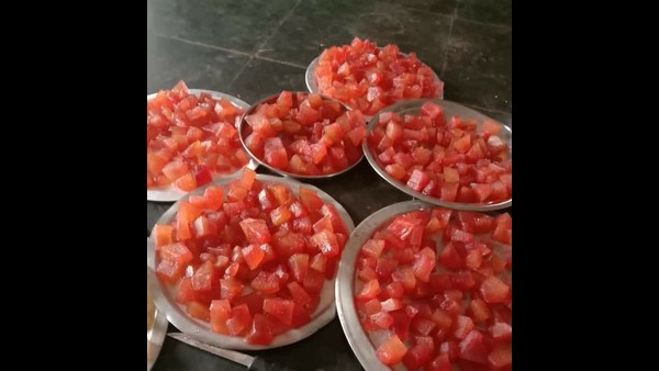ಬೂದುಗುಂಬಳ ಖರೀದಿಸಿ ಆಗ್ರಾಪೇಟಾ ತಯಾರಿಸಿದ ಉದ್ಯಮಿ