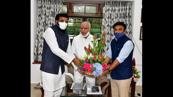 ಸಿಎಂ ಭೇಟಿ ಮಾಡಿದ ಸುಧಾಕರ್. ಶ್ರೀರಾಮುಲು
