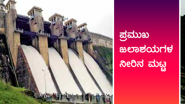 ಕರ್ನಾಟಕದ ಹವಾಮಾನ ವರದಿ, ಅಣೆಕಟ್ಟುಗಳ ವಿವರ