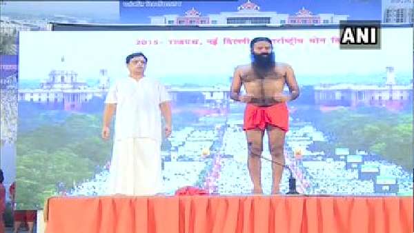 ಯೋಗ ದಿನಾಚರಣೆಯಲ್ಲಿ ಬಾಬಾ ರಾಮ್ ದೇವ್