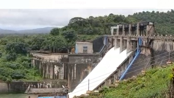 Shivamogga: 1600 Cusecs Water Releases From Bhadra Reservoir Shivamogga: 1600 Cusecs Water Releases From Bhadra Reservoir
