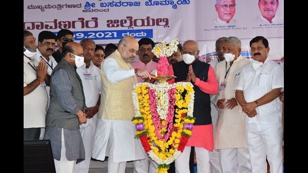 ಅಮಿತ್ ಶಾಗೆ ಅದ್ಧೂರಿ ಸ್ವಾಗತ