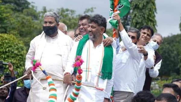 ಕಾಂಗ್ರೆಸ್ ನಾಯಕರ ಪ್ರತಿಭಟನೆ