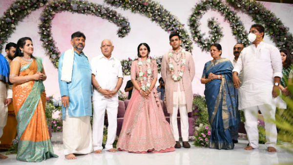 ಕೆಪಿಸಿಸಿ ಅಧ್ಯಕ್ಷ ಡಿಕೆ ಶಿವಕುಮಾರ್ ಪುತ್ರಿ ವಿವಾಹ