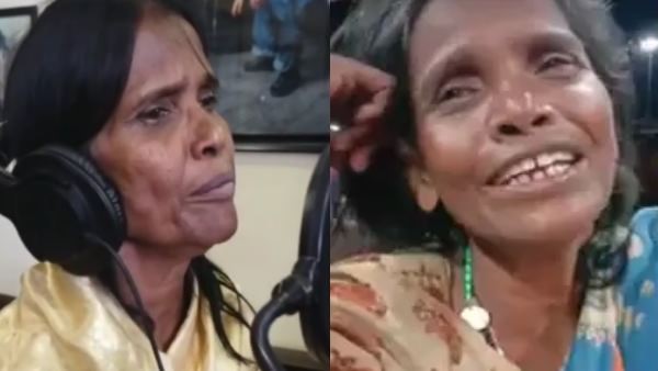 Ranu Mondal dressed as a Bengali bride to sing Kacha Badam; video goes viral Ranu Mondal dressed as a Bengali bride to sing Kacha Badam; video goes viral