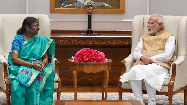 ದ್ರೌಪದಿ ಮುರ್ಮು-ಪ್ರಧಾನಿ ಮೋದಿ ಭೇಟಿ