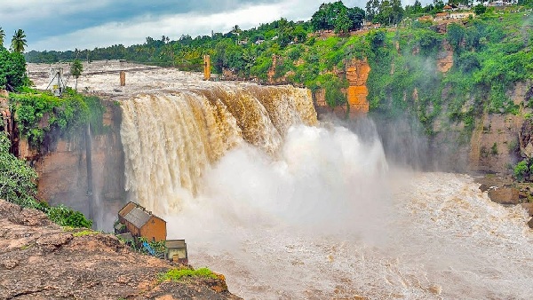 ಮೈದುಂಬಿ ಹರಿಯುತ್ತಿರುವ ಭಾರತದ 'ನಯಾಗರ' ಗೋಕಾಕ್ ಜಲಪಾತ | Gokak Falls Witnesses  Huge Influx Of Tourists After Heavy Rains In Karnataka - Kannada Oneindia