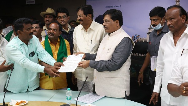 Do not forcibly acquire land from farmers: Murugesh nirani Do not forcibly acquire land from farmers: Murugesh nirani