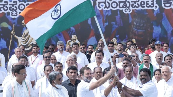 Route map of Bharat Jodo Yatra in Karnataka Route map of Bharat Jodo Yatra in Karnataka