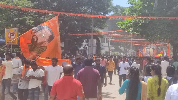 Procession of Hindu Mahasabha Ganpati in Davanagere: No Entry of Vehicles Inside the City Procession of Hindu Mahasabha Ganpati in Davanagere: No Entry of Vehicles Inside the City