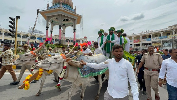 Mysuru dasara 2022; splendor of art troupes at Raita Dasara Mysuru dasara 2022; splendor of art troupes at Raita Dasara