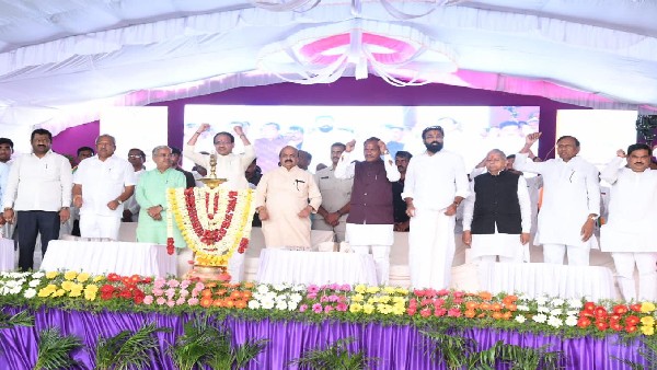 Yediyurappa Absent For BJP Jana Sankalpa Yatra In Aurad Bidar Yediyurappa Absent For BJP Jana Sankalpa Yatra In Aurad Bidar